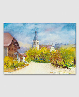 Ruggell mit Pfarrkirche