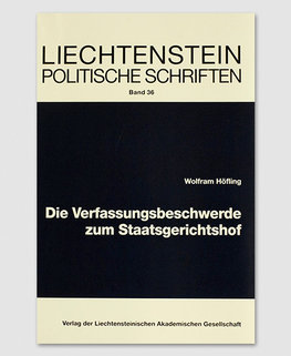 LPS 36 - Die Verfassungsbeschwerde zum Staatsgerichtshof