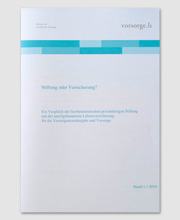 Stiftung oder Versicherung