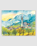 Schaan mit Pfarrkirche