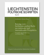 LPS 54 - Beiträge zum liechtensteinischen Recht aus nationaler und internationaler Perspektive
