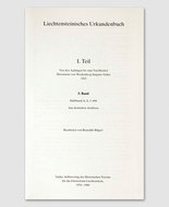 Liechtensteinisches Urkundenbuch (5. Band), 2 Bände